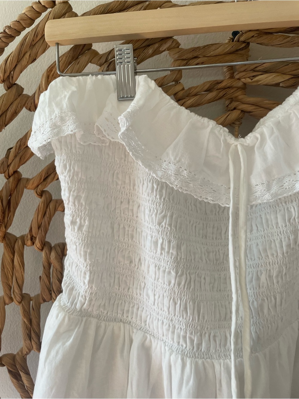 Universal Thread White Ruffle Dress - Picture 4 of 9